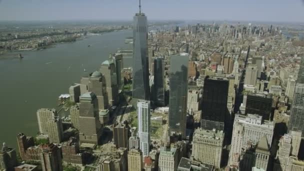 Nowy Jork gród i drapacze chmur — Wideo stockowe