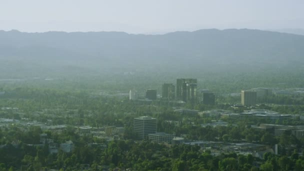 Kalifornie předměstí domy a města — Stock video
