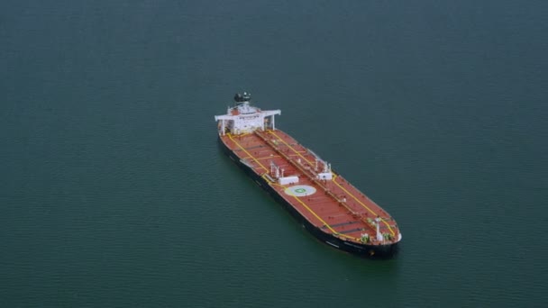 Container ship in at sea near San Francisco — Stock Video