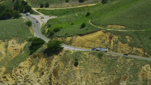 California Coastline ao longo do Big Sur — Vídeo de Stock