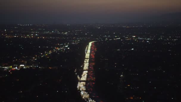 Los Angeles subúrbios à noite — Vídeo de Stock