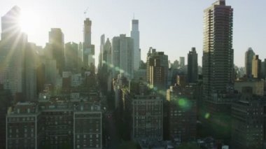 New York City cityscape ve gökdelenler