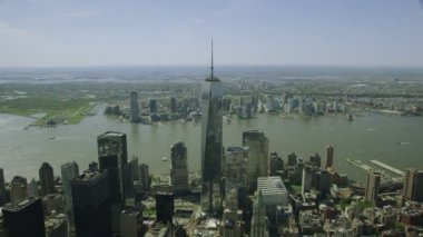 New York City cityscape ve gökdelenler