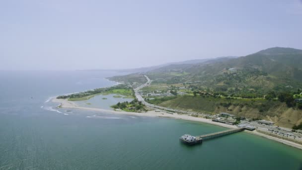 Береговая линия Калифорнии вдоль Биг-Сюр — стоковое видео
