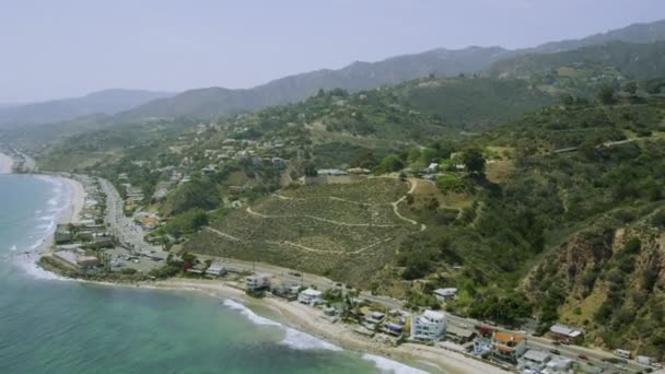 California kustlinje längs Big Sur — Stockvideo