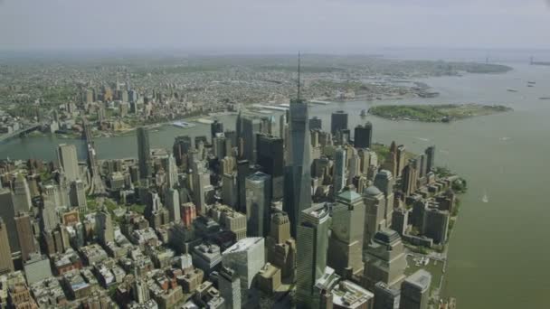 Paysage urbain et gratte-ciel de New York — Video