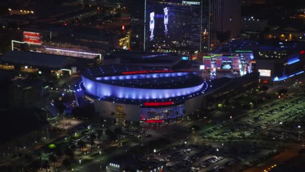 Vista aérea del Staples Center — Vídeo de stock