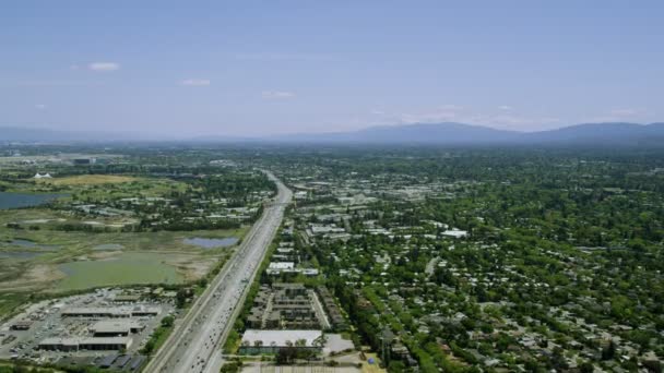 Gebied van Silicon Valley in Californië — Stockvideo