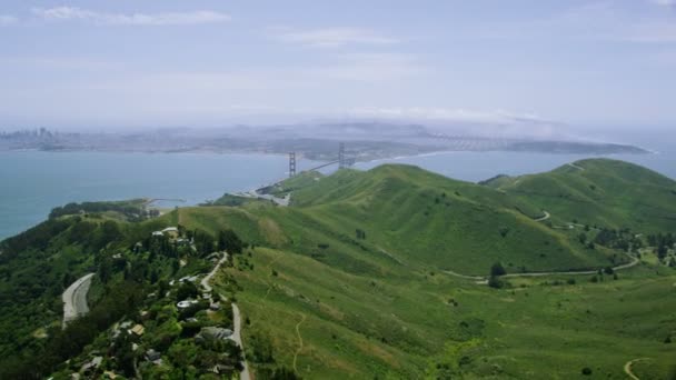 Golden Gate-bron, San Francisco City — Stockvideo