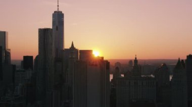 Gün batımında New York