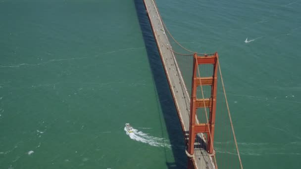 Χρυσή γέφυρα πυλών, San Francisco πόλη — Αρχείο Βίντεο