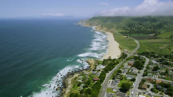 Kalifornische Küste entlang der Big Sur — Stockvideo