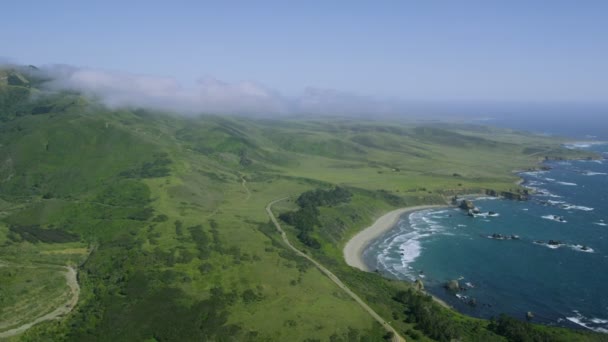 Californië kustlijn langs de Big Sur — Stockvideo