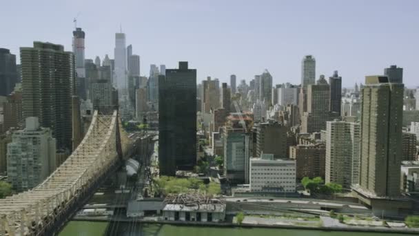 Ciudad de Nueva York paisaje urbano y rascacielos — Vídeo de stock