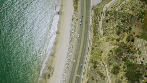 California kustlinje längs Big Sur — Stockvideo