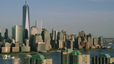 New York City cityscape ve gökdelenler