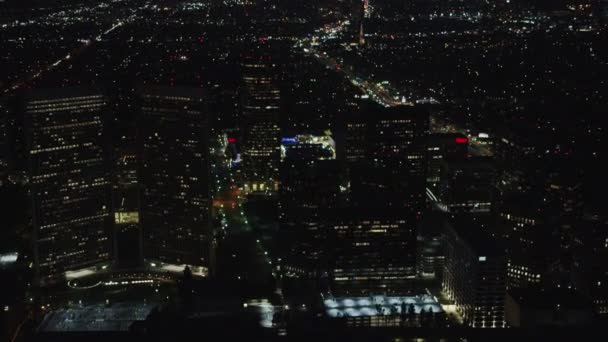 Los angeles Vororte in der Nacht — Stockvideo