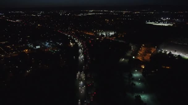 Periferia di Los Angeles di notte — Video Stock