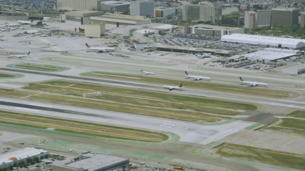 Los angeles kalifornischer flughafen — Stockvideo