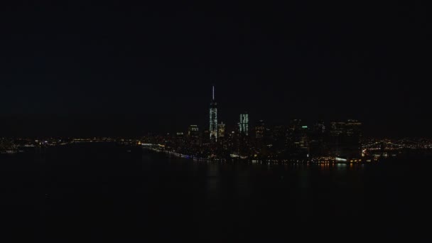 Ciudad de Nueva York en la noche — Vídeos de Stock