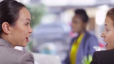 iş kadınları üzerinde bir anlaşma el sallamak