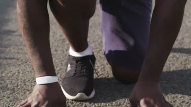 başlama pozisyonu dan runner Sprint