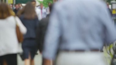 işçi ve Londra yürüyen turist