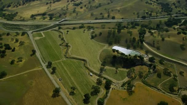 Zomer Californië platteland — Stockvideo