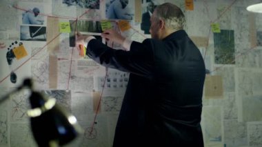 Dedektifler olay odasında çalışma