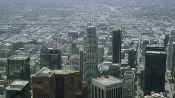 Los Angeles City wolkenkrabbers — Stockvideo