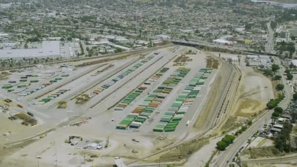 Los Angeles nakliye liman rıhtım — Stok video