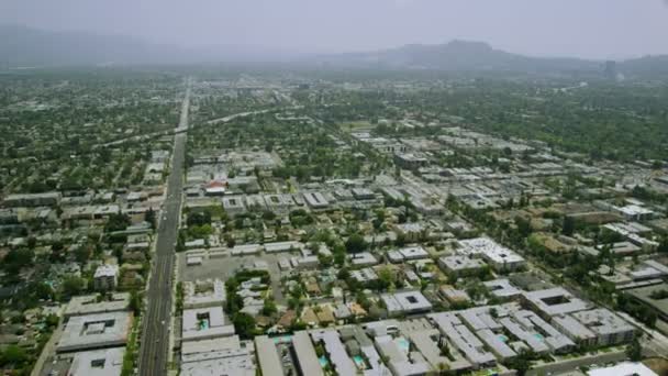 Californië voorsteden huizen — Stockvideo