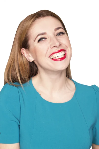 Retrato de mujer hermosa sonriendo — Foto de Stock