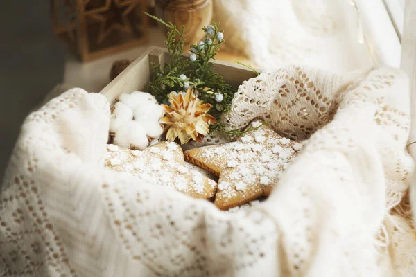 Cookies in the decor — Stock Photo, Image