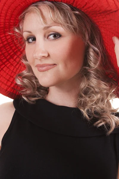 Mujer joven con sombrero — Foto de Stock