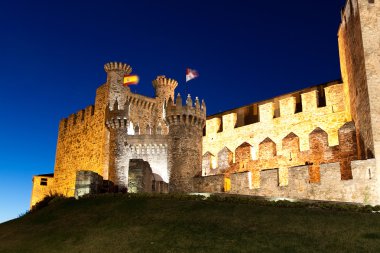 Templarium castle, Ponferrada, Santiago Road, Spain clipart