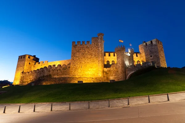 Templarium zamek, ponferrada, santiago road, Hiszpania — Zdjęcie stockowe