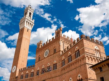 Mangia Tower, Siena, İtalya 