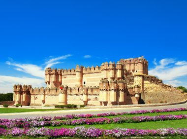 View of Coca Castle, province of Segovia, central Spain clipart