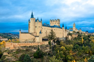 Alcazar Castle in Segovia, Spain clipart