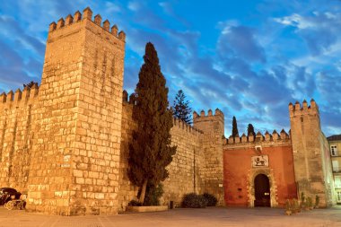 gerçek alcazar bahçeleri Seville kapıya. Andalusia, İspanya