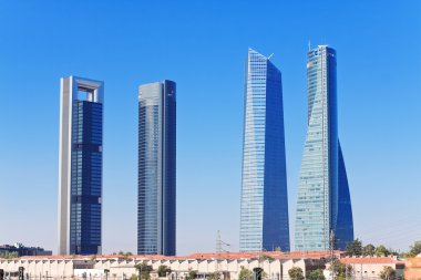 Gökdelenler Cuatro Torres iş alanı Madrid, İspanya