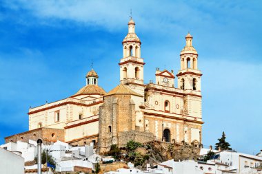 Our Lady cisimleşmiş hali içinde Olvera bucak. Cadiz il, 