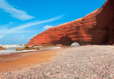 Legzira beach, Sidi Ifni, Souss-Massa-Dragan, Fas