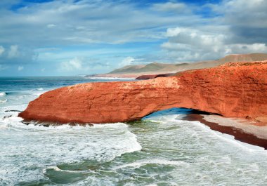 Legzira beach, Sidi Ifni, Souss-Massa-Dragan, Fas
