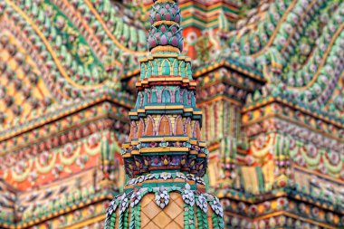 Süs. Temple of Dawn, Wat Arun, Bangkok, Tayland
