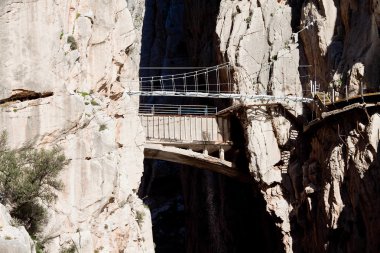 gorge chorro, malaga provin yılında Kraliyet iz (el caminito del rey)