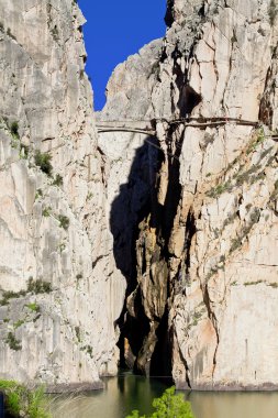 gorge chorro, malaga provin yılında Kraliyet iz (el caminito del rey)