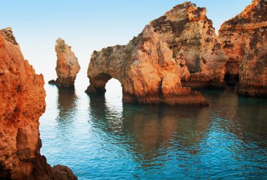 Sahil kayalıkları (Ponta da Piedade), Lagos, Portekiz