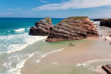 plaj, katedraller, Galiçya, İspanya